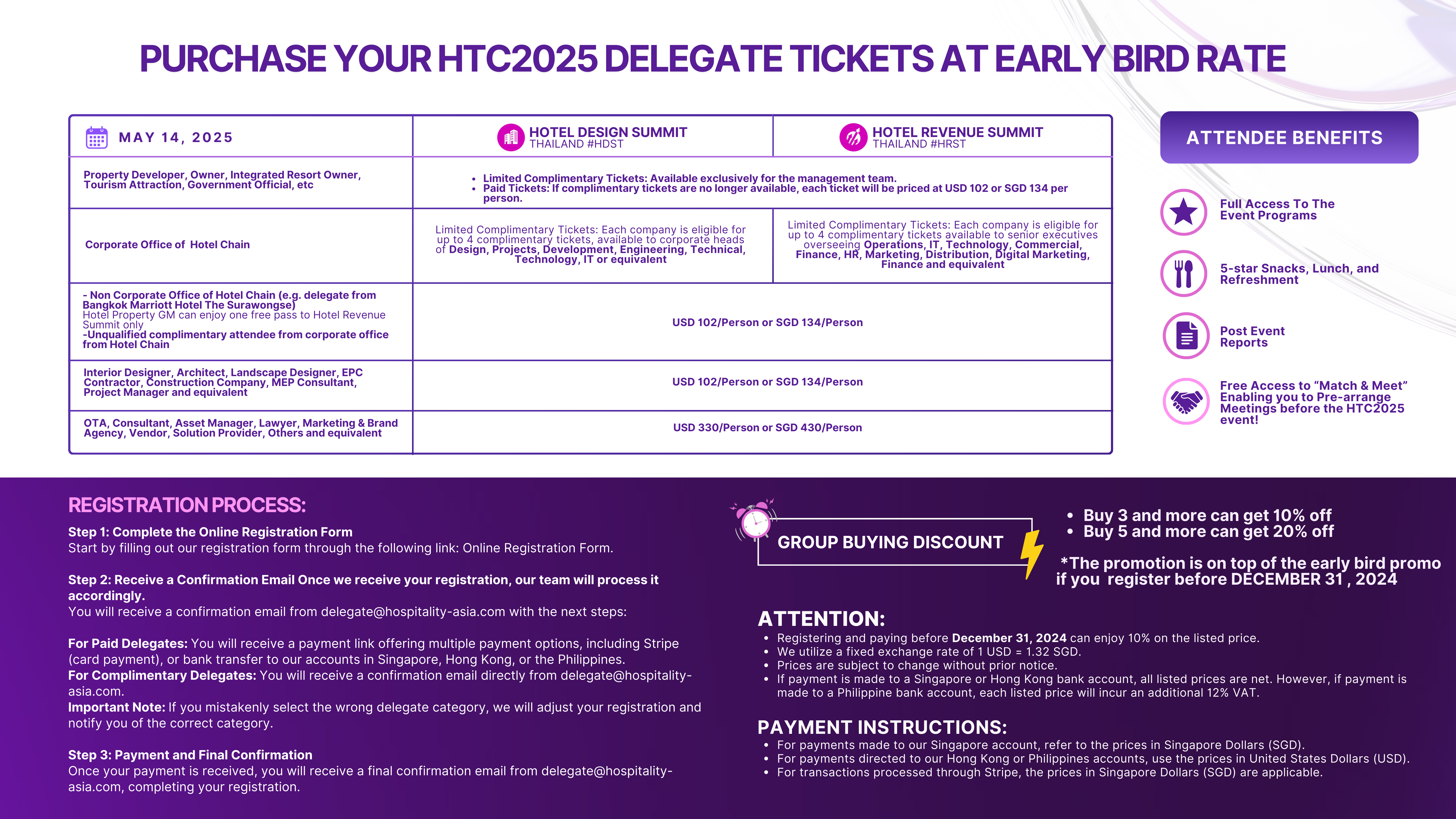 4th Hospitality Thailand Conference #HTC2025 Event Registration - May14  @Eastin Grand Hotel Sathorn